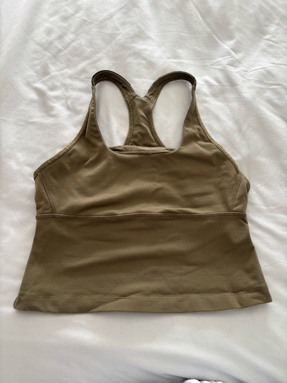 lululemon athletica Olive Green Racerback Tank